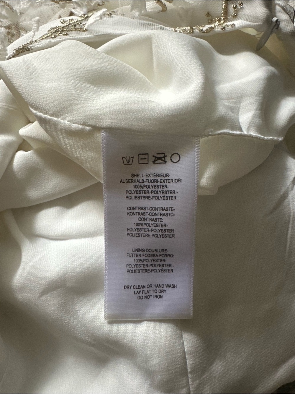 Open-Back Sheer White Midi Dress with Embellished Overlay - Picture 10 of 10